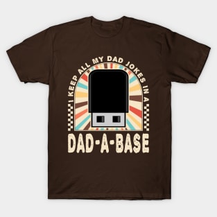 Husband Funny I Keep All My Dad Jokes T-Shirt